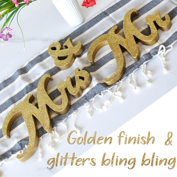 MR and MRS Tabletop Wedding Decoration - Picture 3 of 4